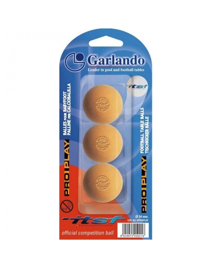 BLISTER CON TRE PALLINE PRO PLAY - calcio balilla